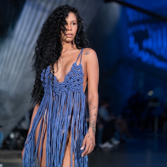 Handmade Macramé Rope Dress GoodVibeGoda Original Design - Picture 9 of 10